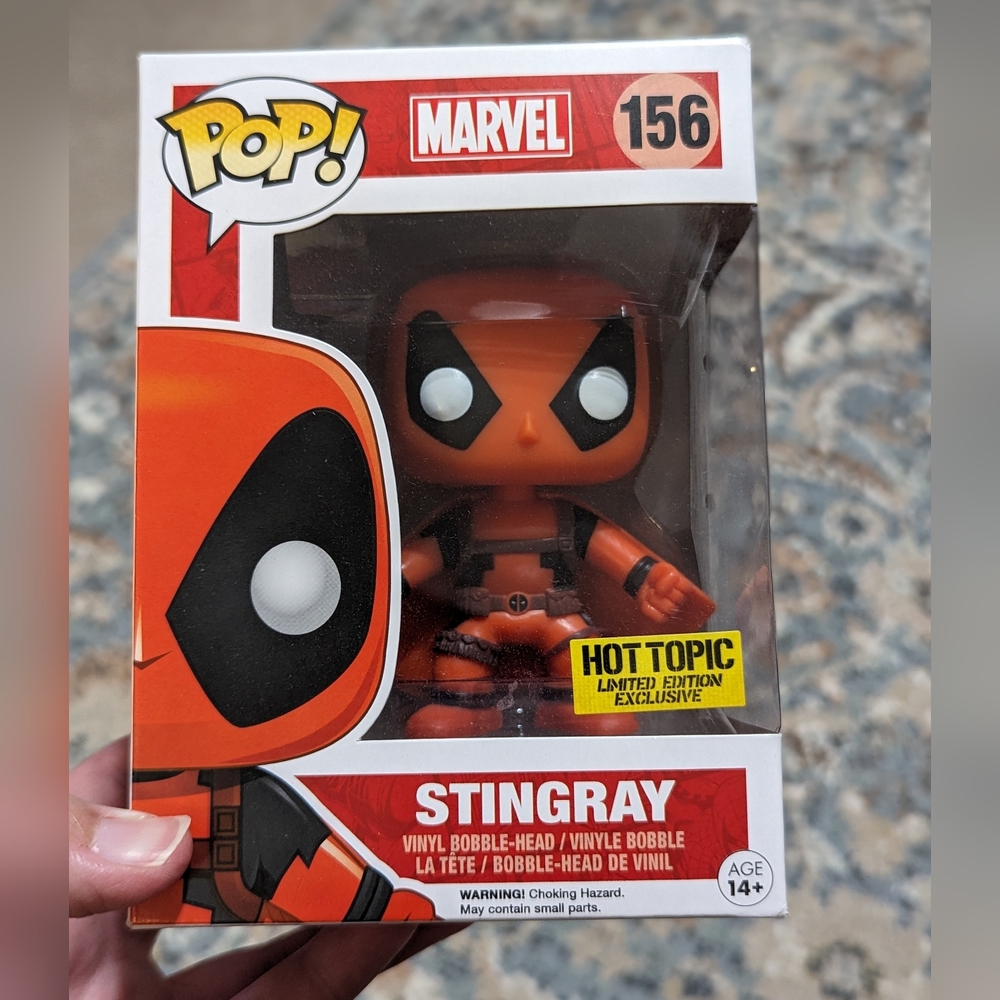 Funko pop marvel stingray #156 hot topic exclusive